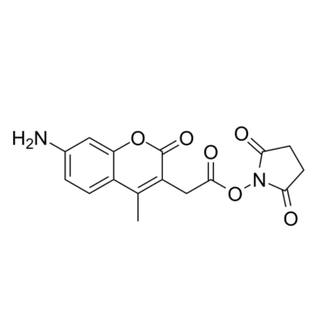 7-氨基-4-甲基香豆素-3-乙酸 N-琥珀酰亚胺酯	 