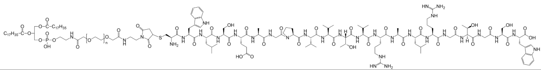 DSPE-PEG2K-PCM（WLSEAGPVVTVRALRGTGSW）