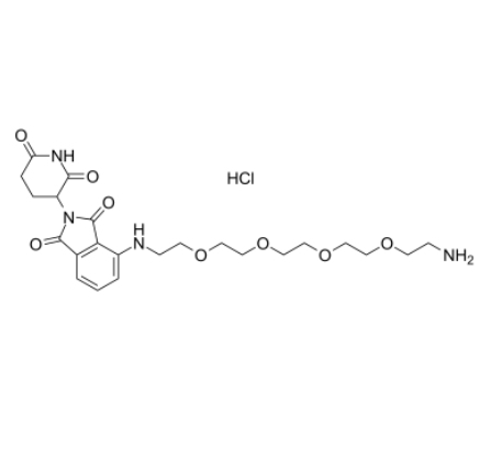 Pomalidomide-PEG4-C2-NH2 hydrochloride 