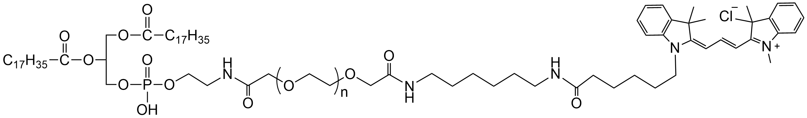 DSPE-PEG-CY3，CY3染料标记DSPE-PEG2000