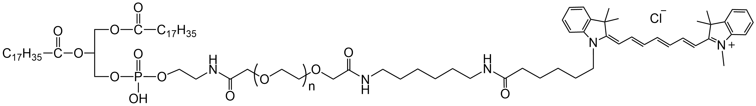 DSPE-PEG2000-CY7，Cy7标记磷脂聚乙二醇