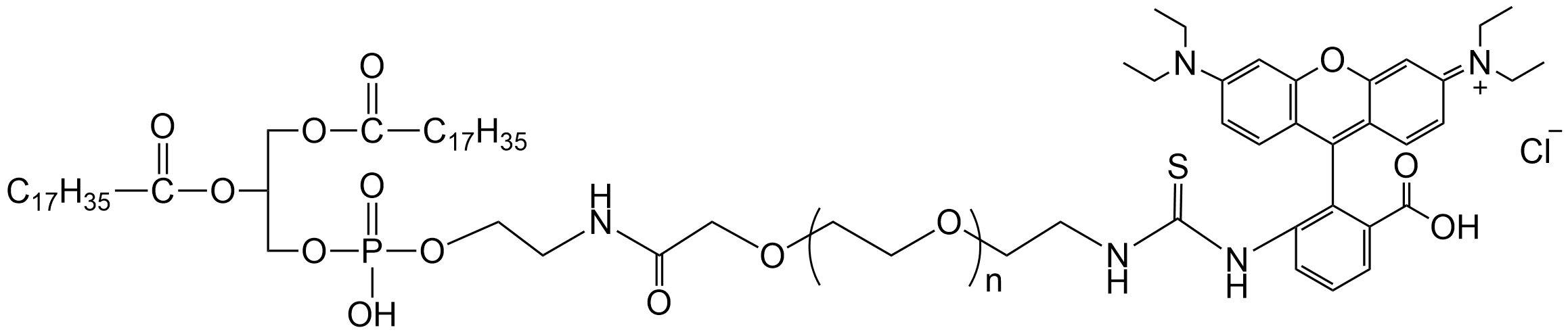 DSPE-PEG2000-RB，磷脂PEG罗丹明B