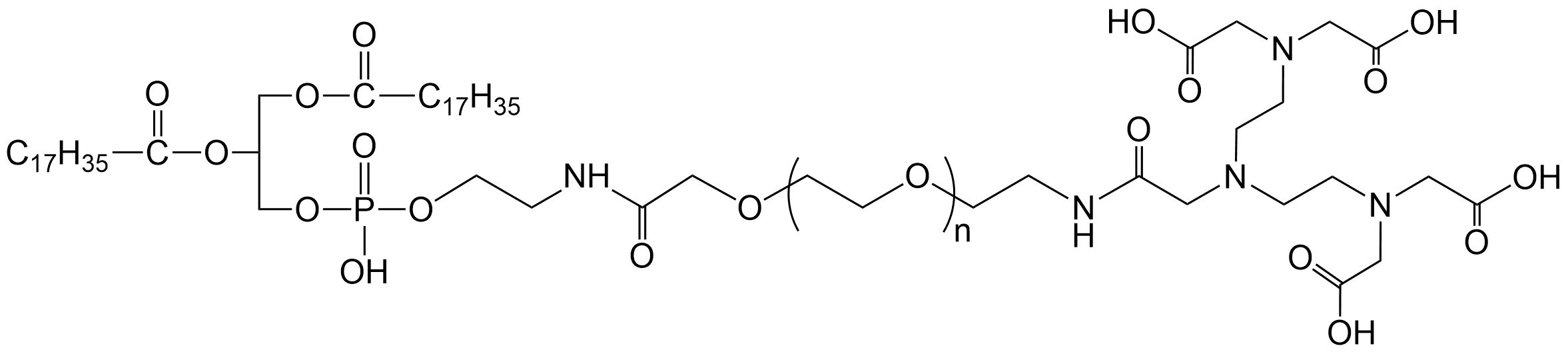 DSPE-PEG2000-DTP，磷脂PEG二乙基三胺五乙酸
