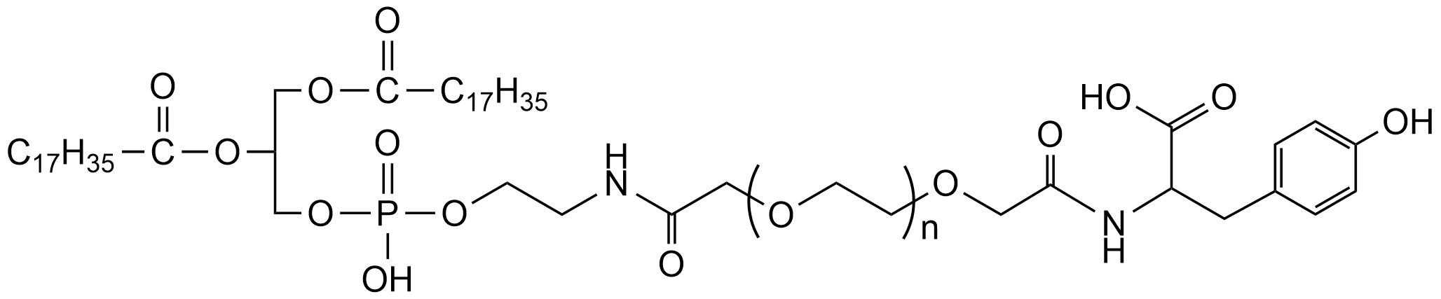 DSPE-PEG2k-L-Tyr，磷脂-聚乙二醇-酪氨酸