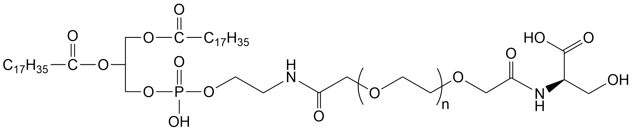 DSPE-PEG2K-L-Ser，磷脂-聚乙二醇-D-丝氨酸