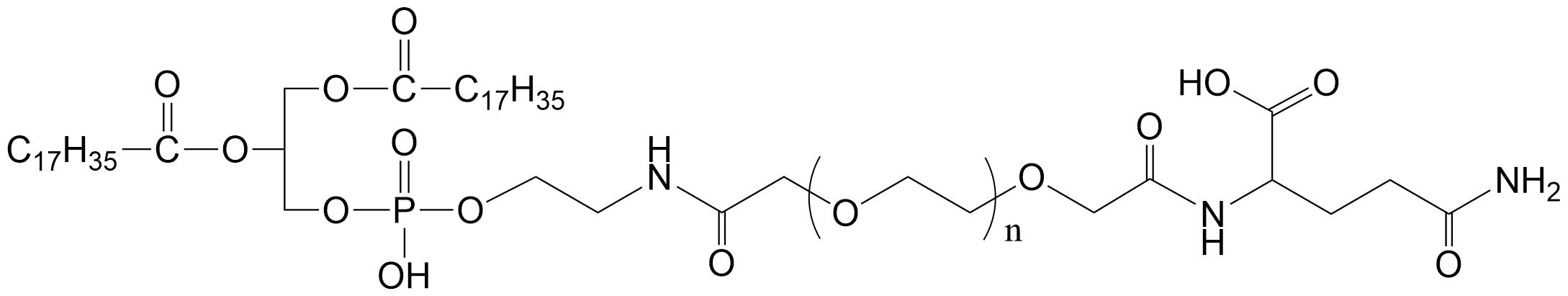 DSPE-PEG2K-Gln，磷脂-聚乙二醇-谷氨酰胺