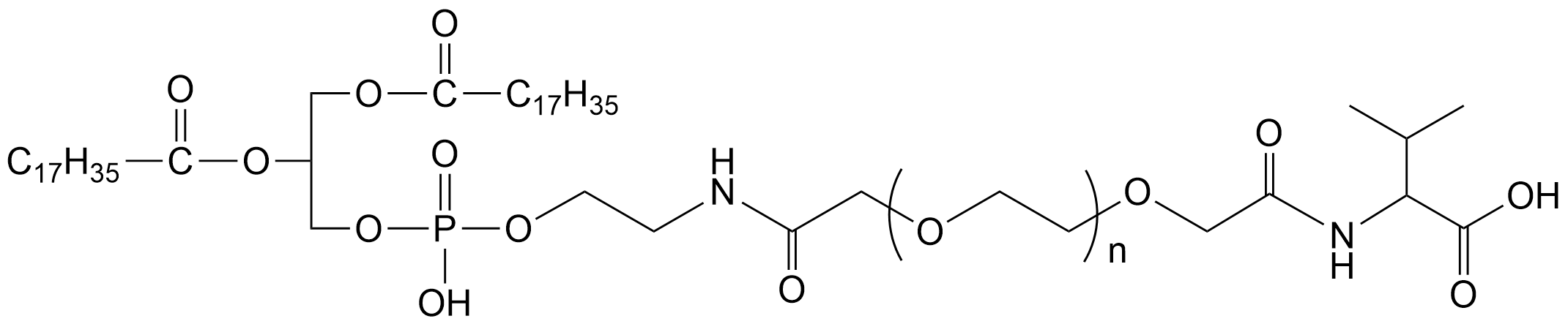 DSPE-PEG2K-Valine，磷脂-聚乙二醇-缬氨酸