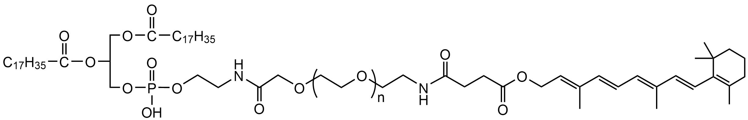  DSPE-PEG2000-Vitamin A，维生素A修饰磷脂-聚乙二醇