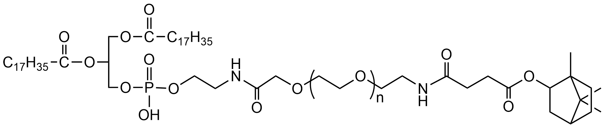 冰片修饰磷脂聚乙二醇衍生物，DSPE-PEG-borneol