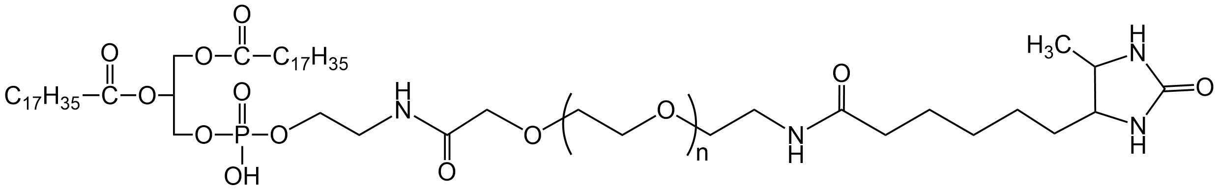 磷脂聚乙二醇脱硫生物素，DSPE-PEG-脱硫生物素