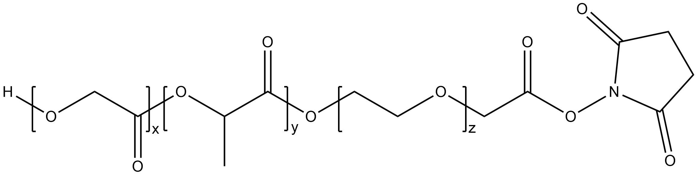 PLGA-PEG-NHS，聚乳酸羟基乙酸共聚物-聚乙二醇-活化酯