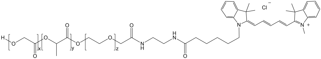 PLGA-PEG-CY5，聚乳酸-羟基乙酸-聚乙二醇-CY5