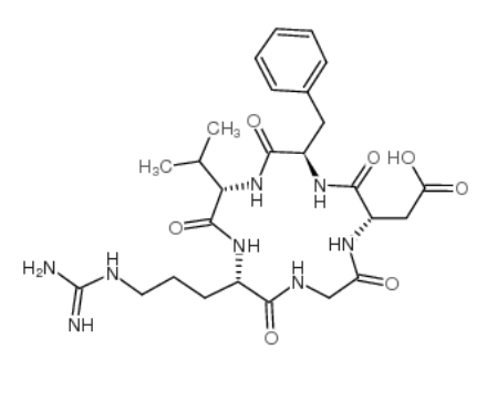	Cyclo [Arg-Gly-Asp-D-Phe-Val] 
