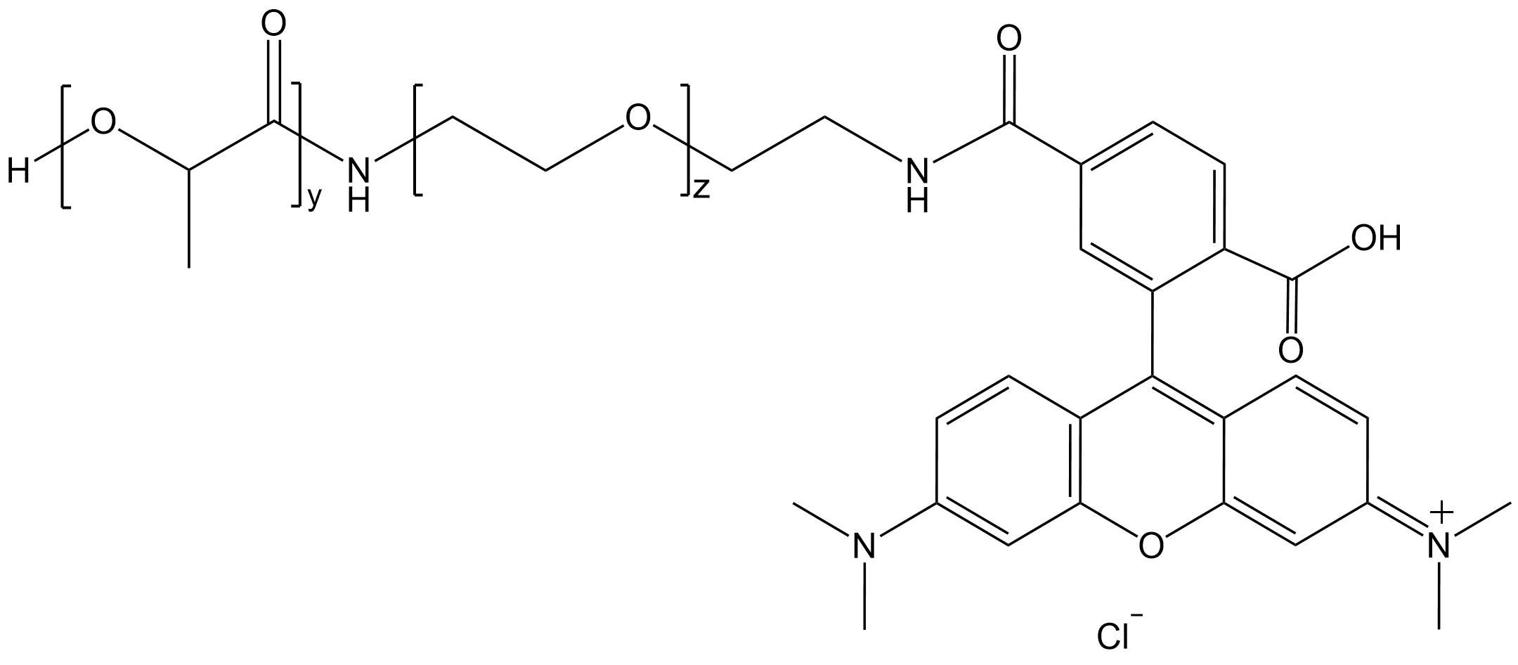 PLA-PEG-TRITC，聚乳酸-聚乙二醇-四甲基罗丹明