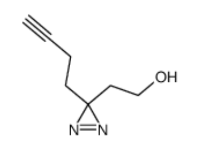2-(3-丁-3-炔基-3H二氮杂丙因-3-基)-乙醇	 