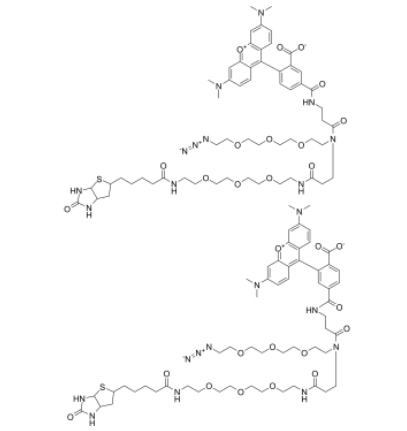 TAMRA-Azide-PEG-Biotin 