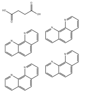 Butanedioic acid, compd. with 1,10-phenanthroline (1:4) 