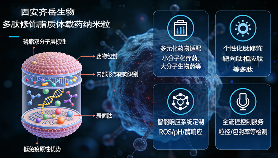 多肽修饰的脂质体载药纳米颗粒