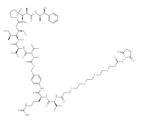 HS ester‑PEG4‑Val‑Cit‑PAB‑MMAE,CAS2762518‑86‑3 HS ester‑PEG4‑Val‑Cit‑PAB‑MMAE,CAS2762518‑86‑3