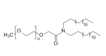 甲氧基聚乙二醇双十四烷基乙酰胺	 