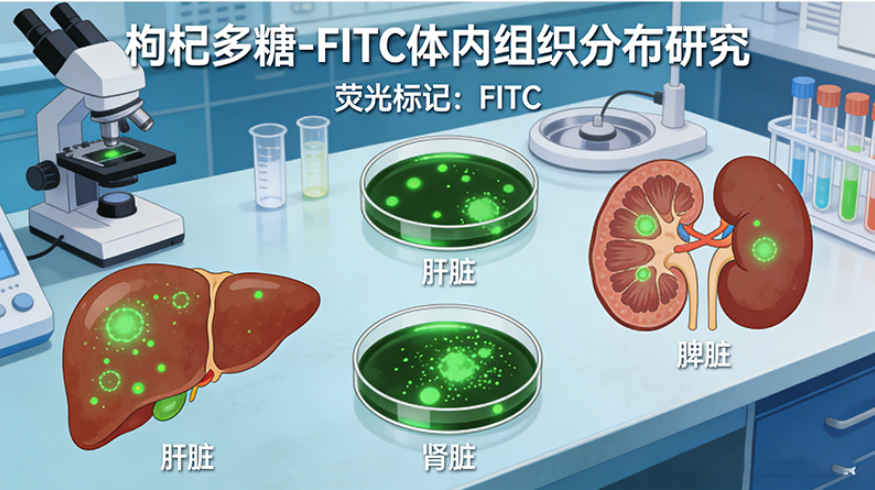 枸杞多糖-FITC体内组织分布研究 枸杞多糖-FITC体内组织分布研究