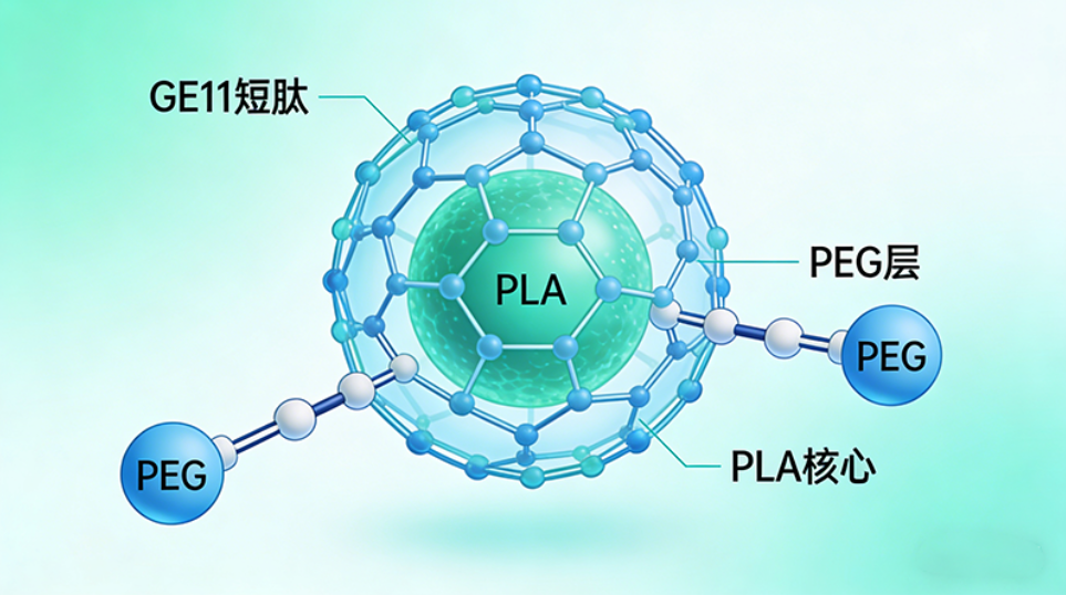 GE11短肽靶向修饰PEG-PLA胶束