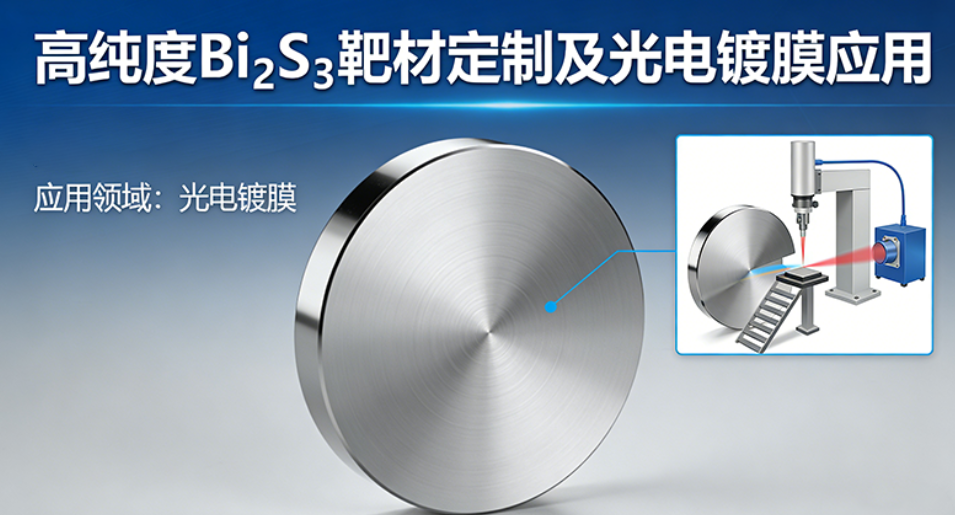 高纯度Bi₂S₃靶材定制及光电镀膜应用