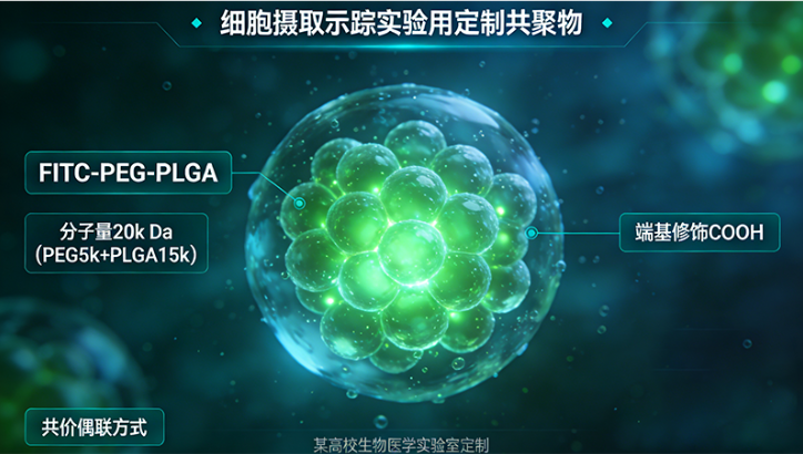 FITC-PEG-PLGA 绿色荧光标记两亲嵌段共聚物定制