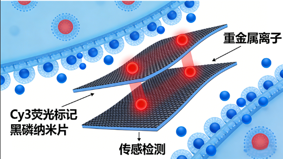 Cy3荧光标记黑磷纳米片用于重金属离子传感检测 Cy3荧光标记黑磷纳米片用于重金属离子传感检测