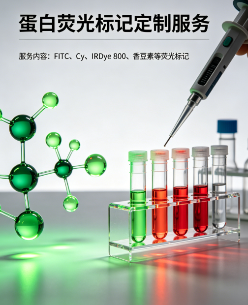 蛋白荧光（FITC、Cy、IRDye 800、香豆素等）标记定制服务