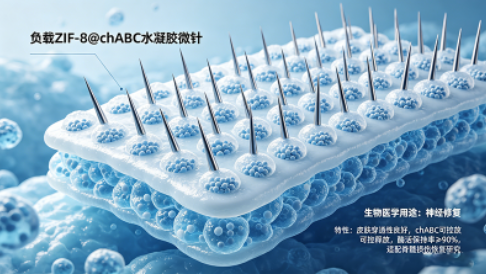 负载ZIF-8@chABC水凝胶微针定制(生物医学用途) 负载ZIF-8@chABC水凝胶微针定制(生物医学用途)