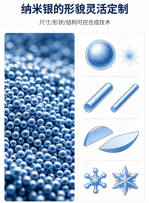 纳米银定制服务|支持粒径、形貌及表面功能化灵活调控