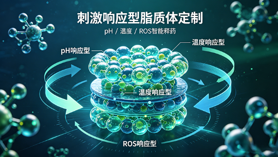 刺激响应型脂质体定制:pH / 温度 / ROS 智能释药