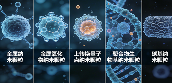 纳米颗粒定制：金、银、Fe₃O₄、SiO₂、PLGA、脂质体、碳点、上转换纳米颗粒等