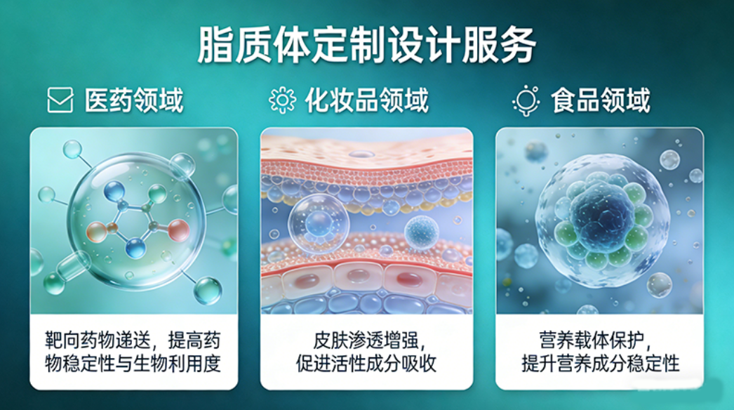 脂质体定制设计服务——不同应用场景下