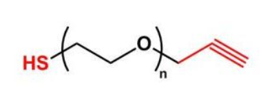 炔基-聚乙二醇-巯基   Alkyne-PEG-SH   Thiol-PEG-Alkyne   点击化学PEG巯基
